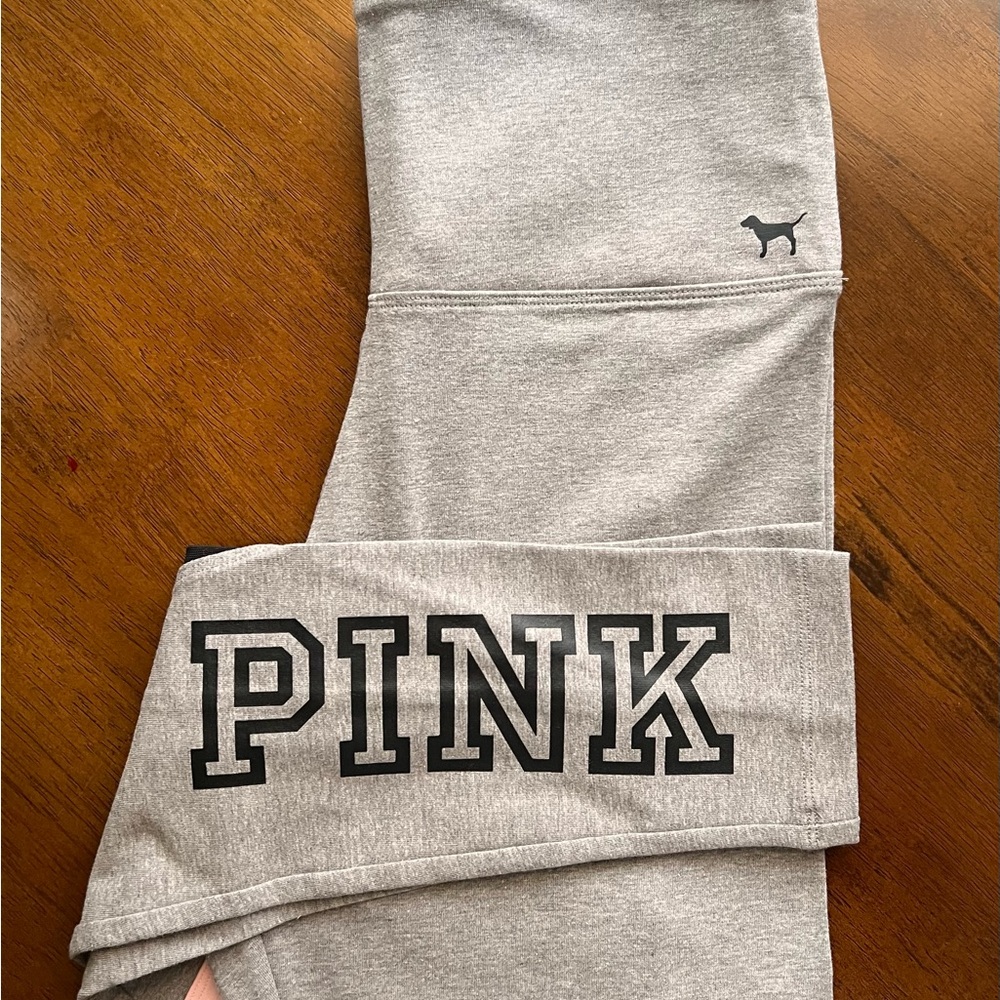 PINK Gray Leggings high Waist Legging